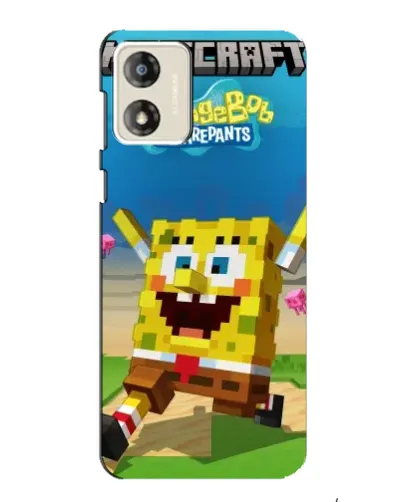 Чехол для Motorola MOTO G13 с картинкой «Губка Боб Minecraft» Чехол для Motorola MOTO G13 с картинкой «Губка Боб Minecraft»