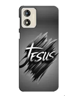 Чехол для Motorola MOTO G13 с картинкой «Надпись Jesus Graffiti»