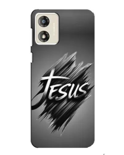 Чехол для Motorola MOTO G13 с картинкой «Надпись Jesus Graffiti»