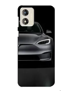 Чехол для Motorola MOTO G13 с картинкой «Tesla Model S Look»