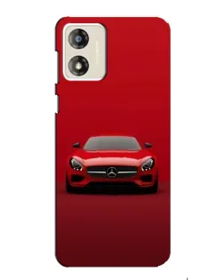 Чехол для Motorola MOTO G13 с картинкой «Красный Mercedes AMG»