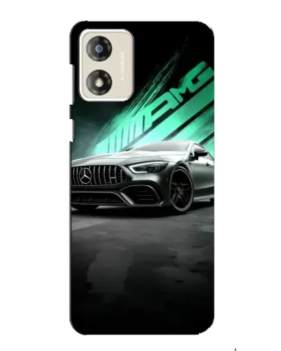 Чехол для Motorola MOTO G13 с картинкой «Темный Mercedes AMG»