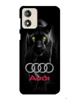 Чехол для Motorola MOTO G13 с картинкой «Пантера и Audi»