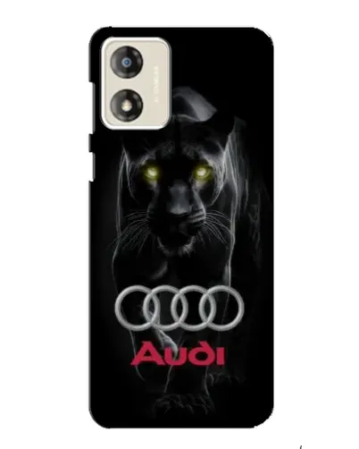 Чехол для Motorola MOTO G13 с картинкой «Пантера и Audi»