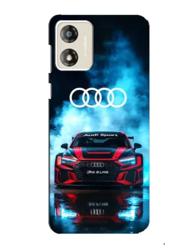 Чехол для Motorola MOTO G13 с картинкой «Audi Sport — неон»