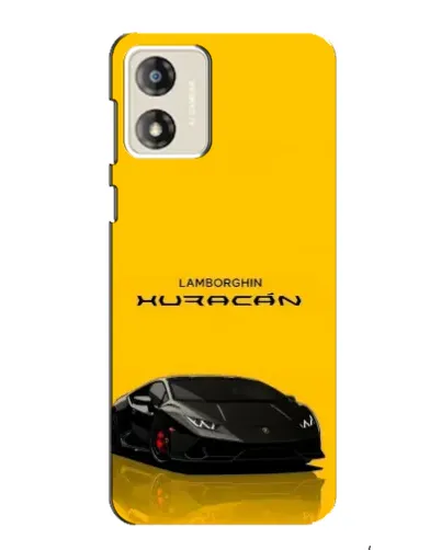 Чехол для Motorola MOTO G13 с картинкой «Lamborghini Huracan черный»