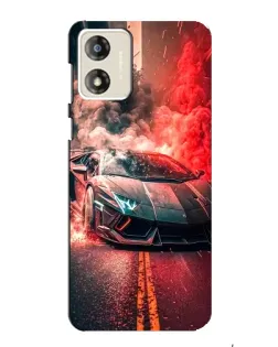 Чехол для Motorola MOTO G13 с картинкой «Lamborghini красный дым» Чехол для Motorola MOTO G13 с картинкой «Lamborghini красный дым»