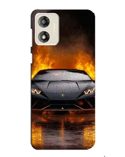Чехол для Motorola MOTO G13 с картинкой «Lamborghini в огне» Чехол для Motorola MOTO G13 с картинкой «Lamborghini в огне»