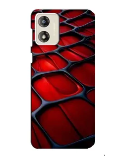 Чехол для Motorola MOTO G13 с картинкой «Красная глянцевая сетка»