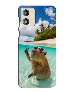 Чехол для Motorola MOTO G13 с картинкой «Капибара на море» Чехол для Motorola MOTO G13 с картинкой «Капибара на море»