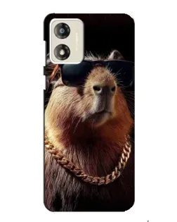 Чехол для Motorola MOTO G13 с картинкой «Капибара золотая цепь» Чехол для Motorola MOTO G13 с картинкой «Капибара золотая цепь»