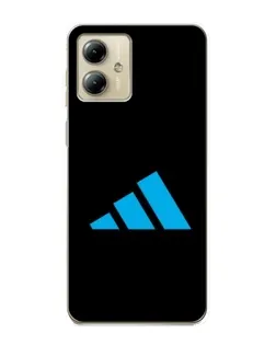 Чехол для Motorola MOTO G14 с картинкой «Adidas Cyan Logo»
