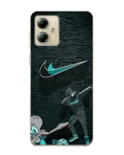 Чехол для Motorola MOTO G14 с картинкой «Спортивный арт Nike» Чехол для Motorola MOTO G14 с картинкой «Спортивный арт Nike»