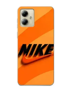 Чехол для Motorola MOTO G14 с картинкой «Оранжевый драйв Nike» Чехол для Motorola MOTO G14 с картинкой «Оранжевый драйв Nike»