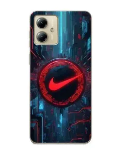 Чехол для Motorola MOTO G14 с картинкой «Техногенный стиль Nike» Чехол для Motorola MOTO G14 с картинкой «Техногенный стиль Nike»