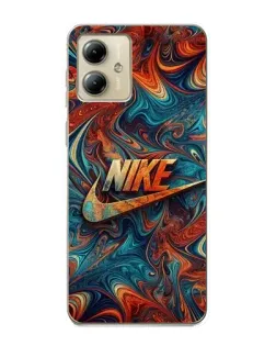 Чехол для Motorola MOTO G14 с картинкой «Nike в абстракции» Чехол для Motorola MOTO G14 с картинкой «Nike в абстракции»