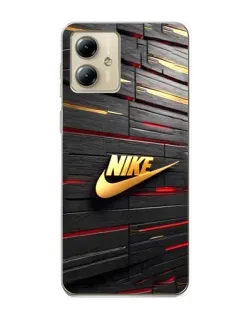 Чехол для Motorola MOTO G14 с картинкой «Золотой Nike на металле» Чехол для Motorola MOTO G14 с картинкой «Золотой Nike на металле»