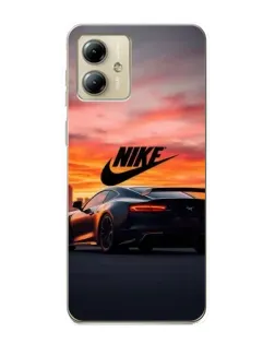 Чехол для Motorola MOTO G14 с картинкой «Nike и суперкар» Чехол для Motorola MOTO G14 с картинкой «Nike и суперкар»