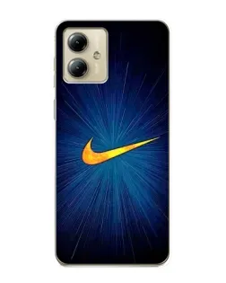 Чехол для Motorola MOTO G14 с картинкой «Синий пульс Nike» Чехол для Motorola MOTO G14 с картинкой «Синий пульс Nike»