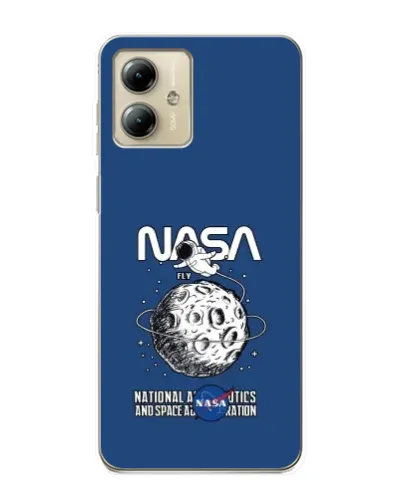 Чехол для Motorola MOTO G14 с картинкой «NASA — лунная миссия» Чехол для Motorola MOTO G14 с картинкой «NASA — лунная миссия»