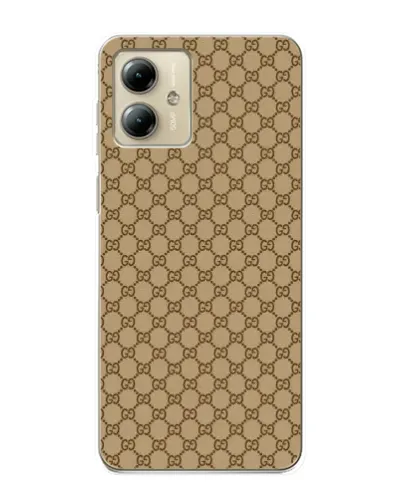 Чехол для Motorola MOTO G14 с картинкой «Gucci — классический беж» Чехол для Motorola MOTO G14 с картинкой «Gucci — классический беж»