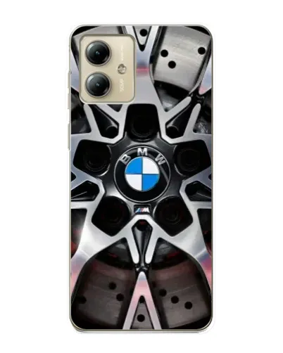 Чехол для Motorola MOTO G14 с картинкой «BMW — деталь диска» Чехол для Motorola MOTO G14 с картинкой «BMW — деталь диска»