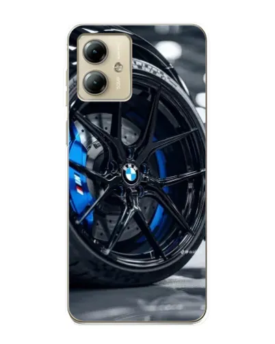 Чехол для Motorola MOTO G14 с картинкой «Колесо BMW вблизи» Чехол для Motorola MOTO G14 с картинкой «Колесо BMW вблизи»