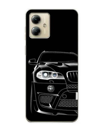 Чехол для Motorola MOTO G14 с картинкой «Темный силуэт BMW» Чехол для Motorola MOTO G14 с картинкой «Темный силуэт BMW»