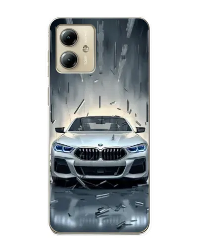 Чехол для Motorola MOTO G14 с картинкой «BMW в свете фар» Чехол для Motorola MOTO G14 с картинкой «BMW в свете фар»