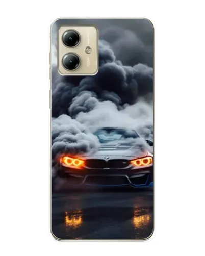 Чехол для Motorola MOTO G14 с картинкой «BMW в дыму» Чехол для Motorola MOTO G14 с картинкой «BMW в дыму»