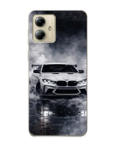 Чехол для Motorola MOTO G14 с картинкой «BMW сквозь туман» Чехол для Motorola MOTO G14 с картинкой «BMW сквозь туман»