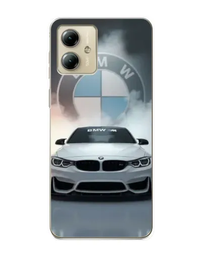 Чехол для Motorola MOTO G14 с картинкой «BMW в белом дыму» Чехол для Motorola MOTO G14 с картинкой «BMW в белом дыму»