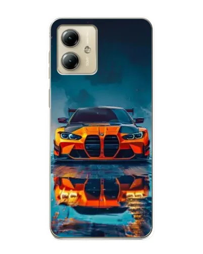 Чехол для Motorola MOTO G14 с картинкой «BMW — золотая эмблема» Чехол для Motorola MOTO G14 с картинкой «BMW — золотая эмблема»