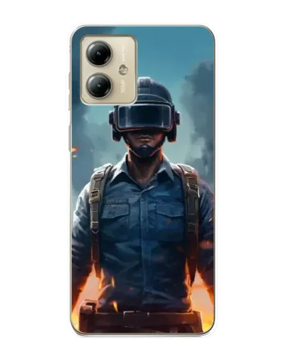 Чехол для Motorola MOTO G14 с картинкой «PUBG — реалистичный герой» Чехол для Motorola MOTO G14 с картинкой «PUBG — реалистичный герой»