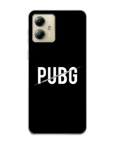 Чехол для Motorola MOTO G14 с картинкой «PUBG — белый логотип» Чехол для Motorola MOTO G14 с картинкой «PUBG — белый логотип»