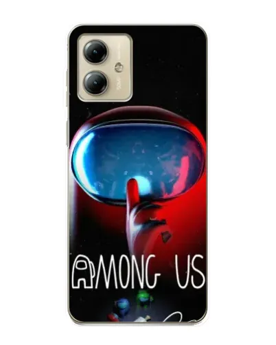 Чехол для Motorola MOTO G14 с картинкой «Красный импостер — макро» Чехол для Motorola MOTO G14 с картинкой «Красный импостер — макро»