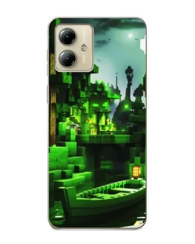 Чехол для Motorola MOTO G14 с картинкой «Minecraft лесной пейзаж» Чехол для Motorola MOTO G14 с картинкой «Minecraft лесной пейзаж»