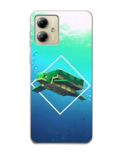 Чехол для Motorola MOTO G14 с картинкой «Черепаха Minecraft» Чехол для Motorola MOTO G14 с картинкой «Черепаха Minecraft»
