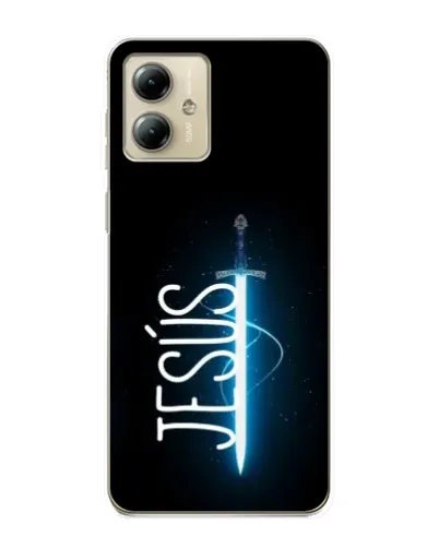 Чехол для Motorola MOTO G14 с картинкой «Меч Духа Jesus» Чехол для Motorola MOTO G14 с картинкой «Меч Духа Jesus»