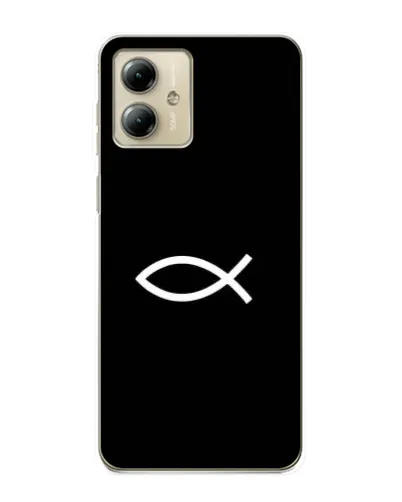 Чехол для Motorola MOTO G14 с картинкой «Символ рыбы Jesus» Чехол для Motorola MOTO G14 с картинкой «Символ рыбы Jesus»