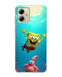 Чехол для Motorola MOTO G14 с картинкой «Спанч Боб под водой» Чехол для Motorola MOTO G14 с картинкой «Спанч Боб под водой»