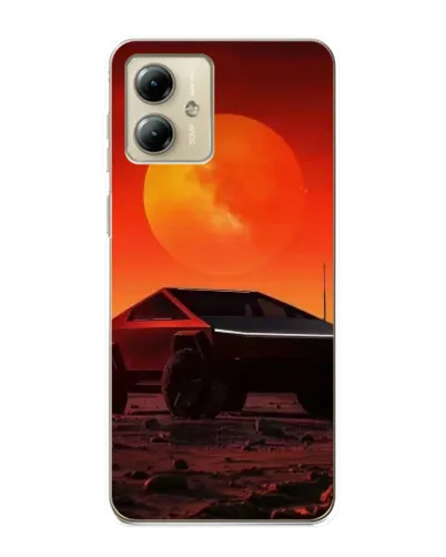 Чехол для Motorola MOTO G14 с картинкой «Cybertruck на Марсе» Чехол для Motorola MOTO G14 с картинкой «Cybertruck на Марсе»