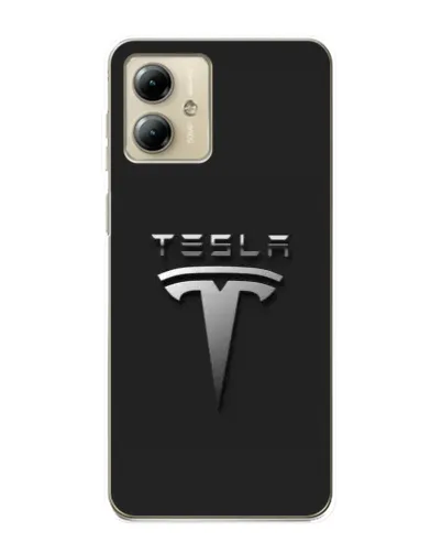 Чехол для Motorola MOTO G14 с картинкой «Стальной логотип Tesla» Чехол для Motorola MOTO G14 с картинкой «Стальной логотип Tesla»