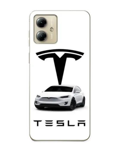 Чехол для Motorola MOTO G14 с картинкой «Tesla White Style» Чехол для Motorola MOTO G14 с картинкой «Tesla White Style»