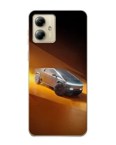 Чехол для Motorola MOTO G14 с картинкой «Cybertruck в пустыне» Чехол для Motorola MOTO G14 с картинкой «Cybertruck в пустыне»