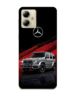 Чехол для Motorola MOTO G14 с картинкой «Mercedes G-Class красный»