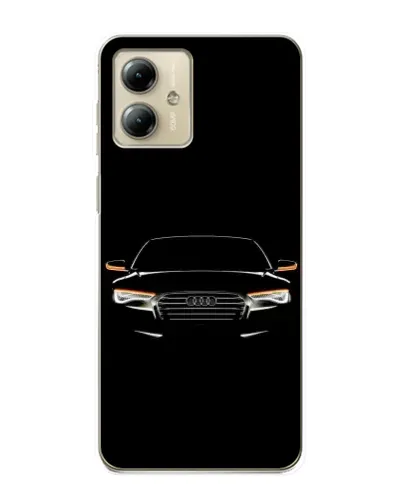 Чехол для Motorola MOTO G14 с картинкой «Audi — ночной контур» Чехол для Motorola MOTO G14 с картинкой «Audi — ночной контур»