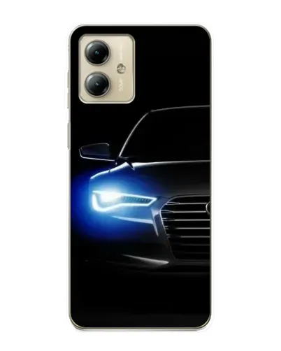 Чехол для Motorola MOTO G14 с картинкой «Неоновый взгляд Audi» Чехол для Motorola MOTO G14 с картинкой «Неоновый взгляд Audi»