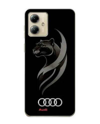 Чехол для Motorola MOTO G14 с картинкой «Графика — пантера и Audi» Чехол для Motorola MOTO G14 с картинкой «Графика — пантера и Audi»