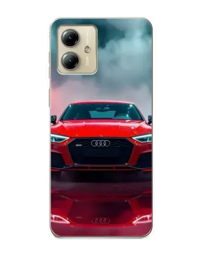 Чехол для Motorola MOTO G14 с картинкой «Audi RS — красный стиль» Чехол для Motorola MOTO G14 с картинкой «Audi RS — красный стиль»
